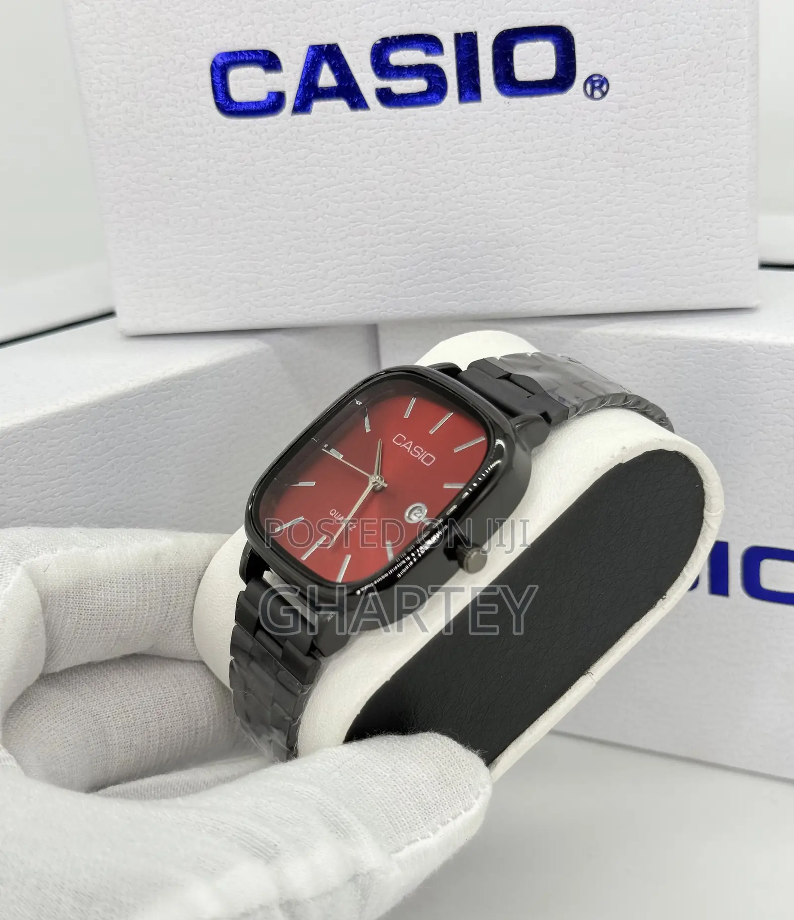 Casio Analog Date Display Stainless Steel All Black Watch