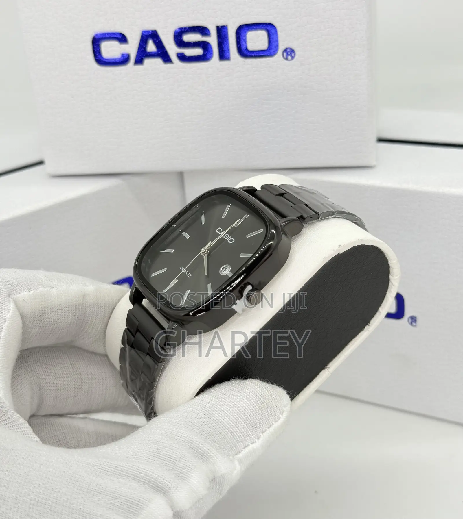 Casio Analog Date Display Stainless Steel All Black Watch