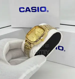 Photo - Casual Unisex Casio Analog Watch - Gold