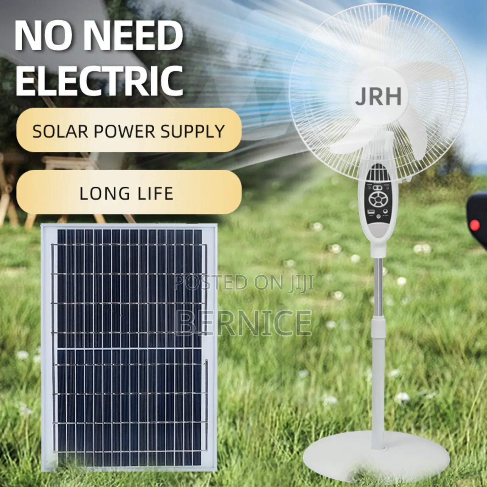 Rechargeable Solar Fan