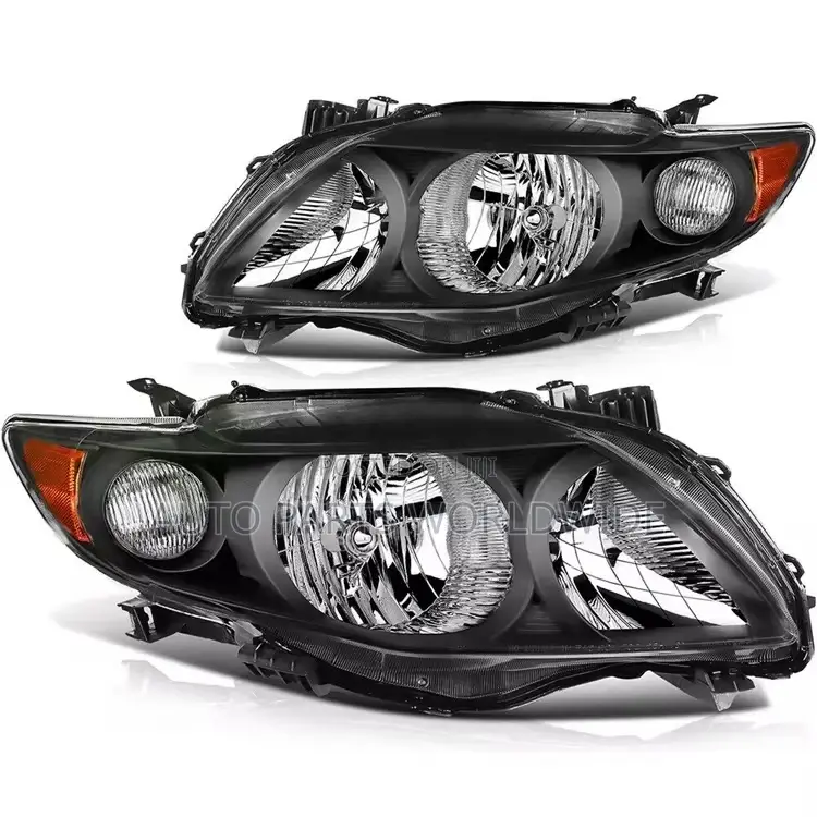 Toyota Corolla Smoke Black Headlights 2009-2010