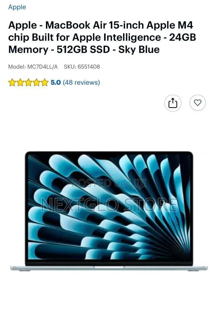 New Laptop Apple MacBook Air 16GB Apple M4 SSD 16 GB