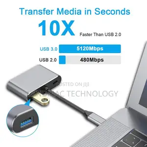 Type -C Hdmi Vga Converter Usb 3.0 Adapter- 87w - Grey