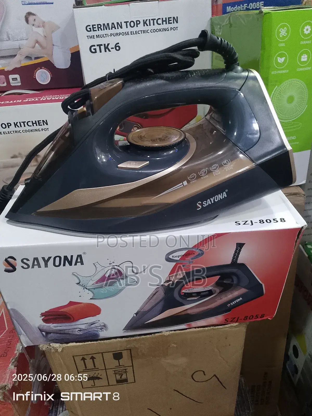 Electric Steam Iron.