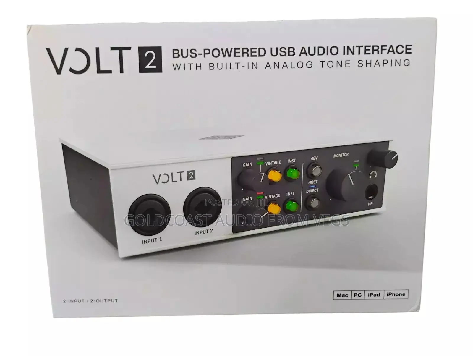 Universal Audio Volt 2 Usb-C Audio/Midi Interface