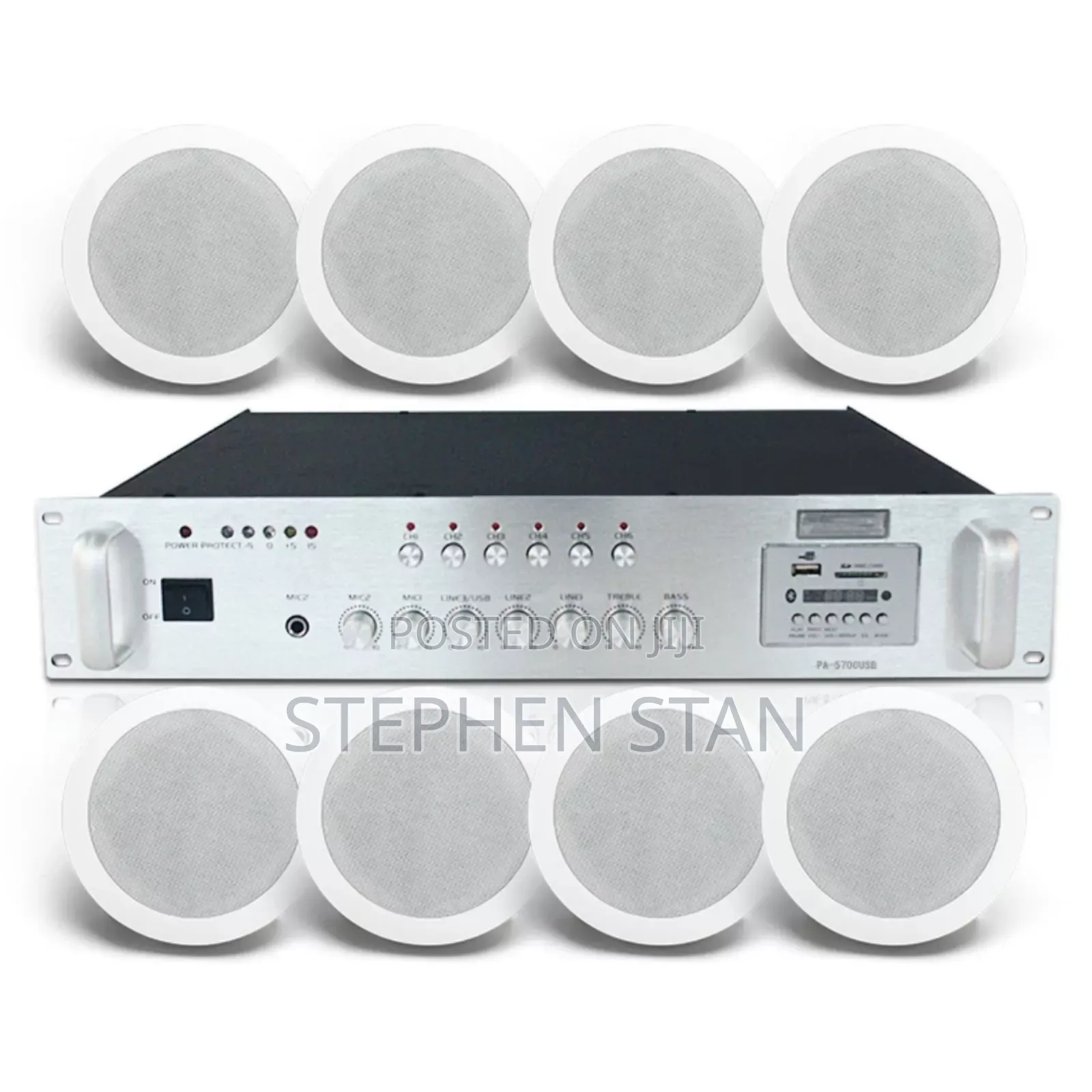 6pcs Ceiling Speaker With Amplifier High Quality