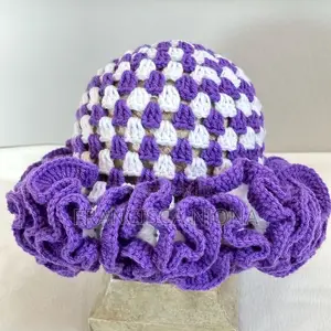 Crochet Ruffle Hat