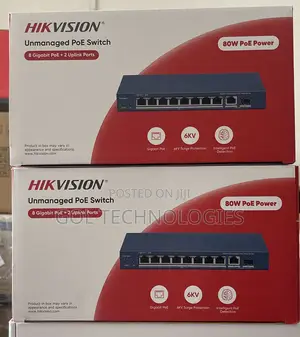 Photo - Hikvision Unmanaged Poe Switch Ds-3e0510p Ethernet Switch