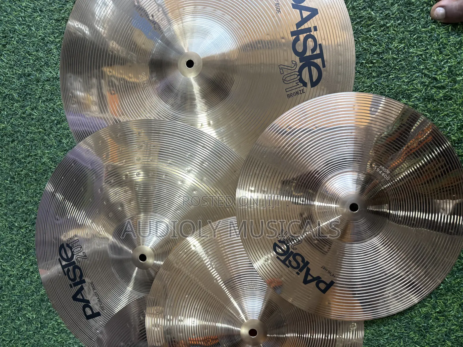Paiste 4set Cymbals 20”18”16 14” Hihat Ride , Splash,
