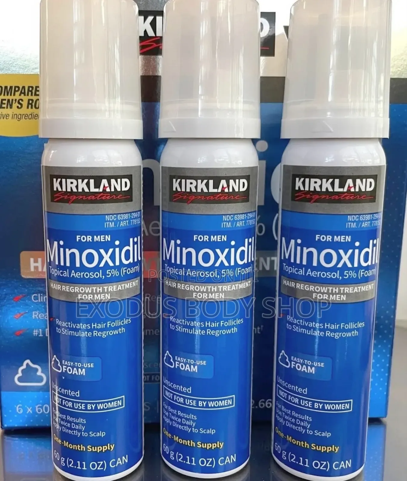 Kirkland Minoxidil 5% Foam - Men Hair Regrowth Solution
