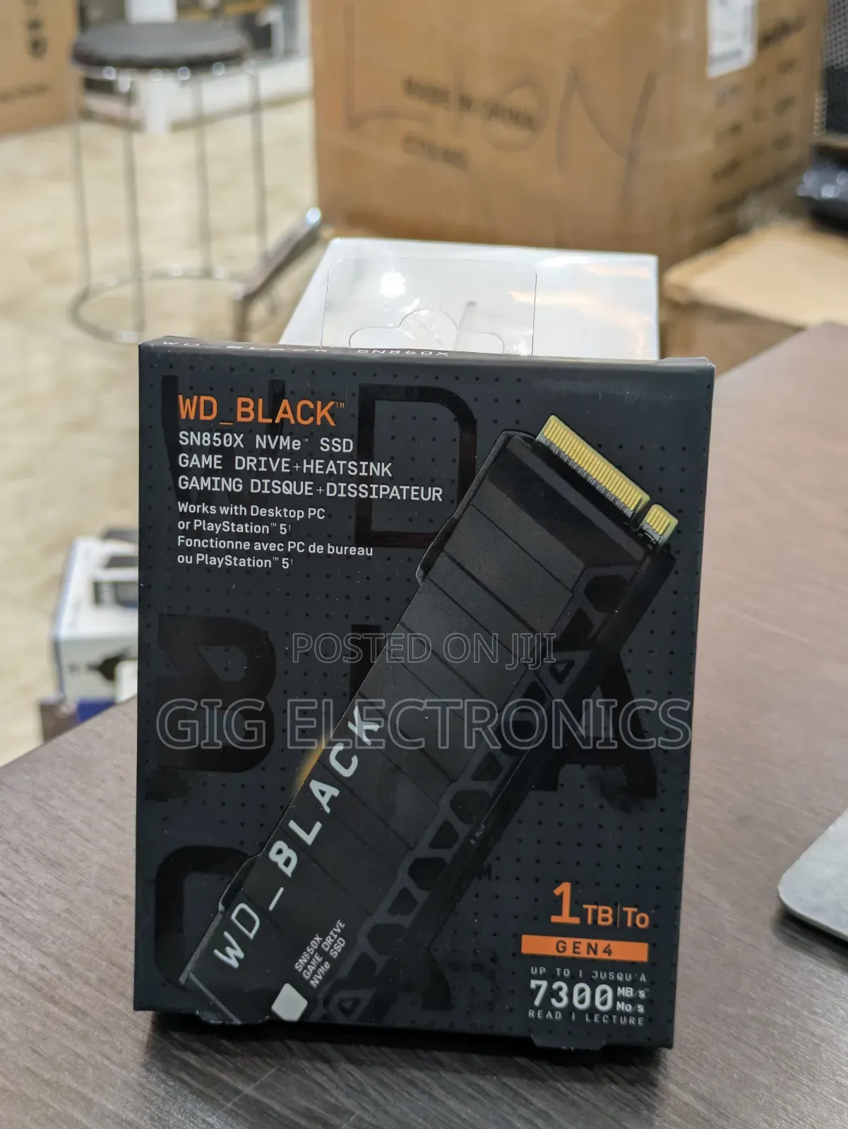 Wd 1tb SSD Black for Pc - Ps5 With Heatsink