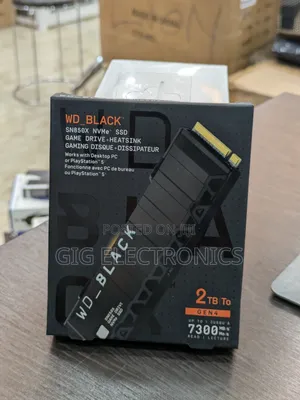 Wd 2tb SSD M.2 With Heatsink - For PC - Playstation 5