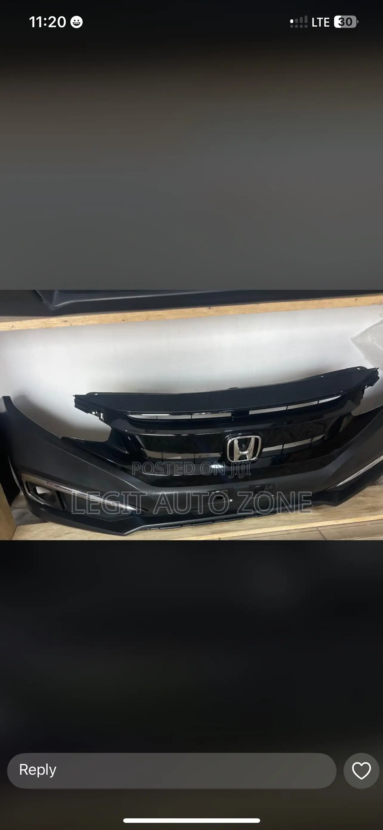 Honda Civic 2019,2020, Front Bumper Complete