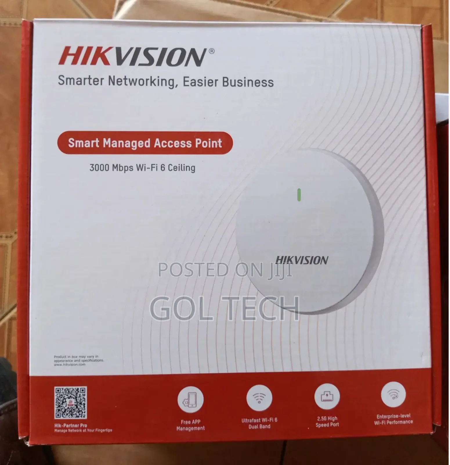 Hikvision Smart Managed Access Point 3000mbps Wifi 6 Ceiling