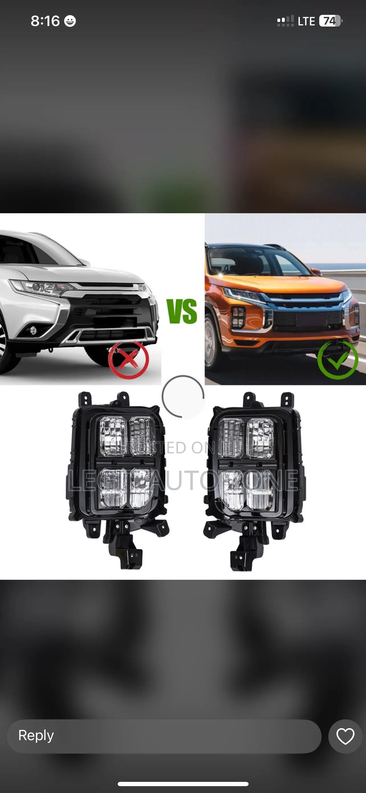 Mitsubishi Outlander 2020,2021, Lower Headlights