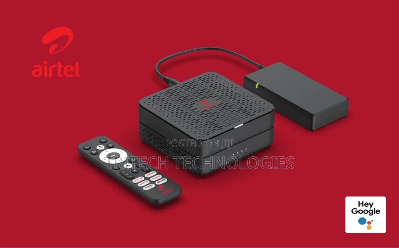 Airtel Android Tv Box With Sim Slot+Lan Port+Battery Backup