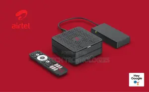Photo - Airtel Android Tv Box With Sim Slot+Lan Port+Battery Backup