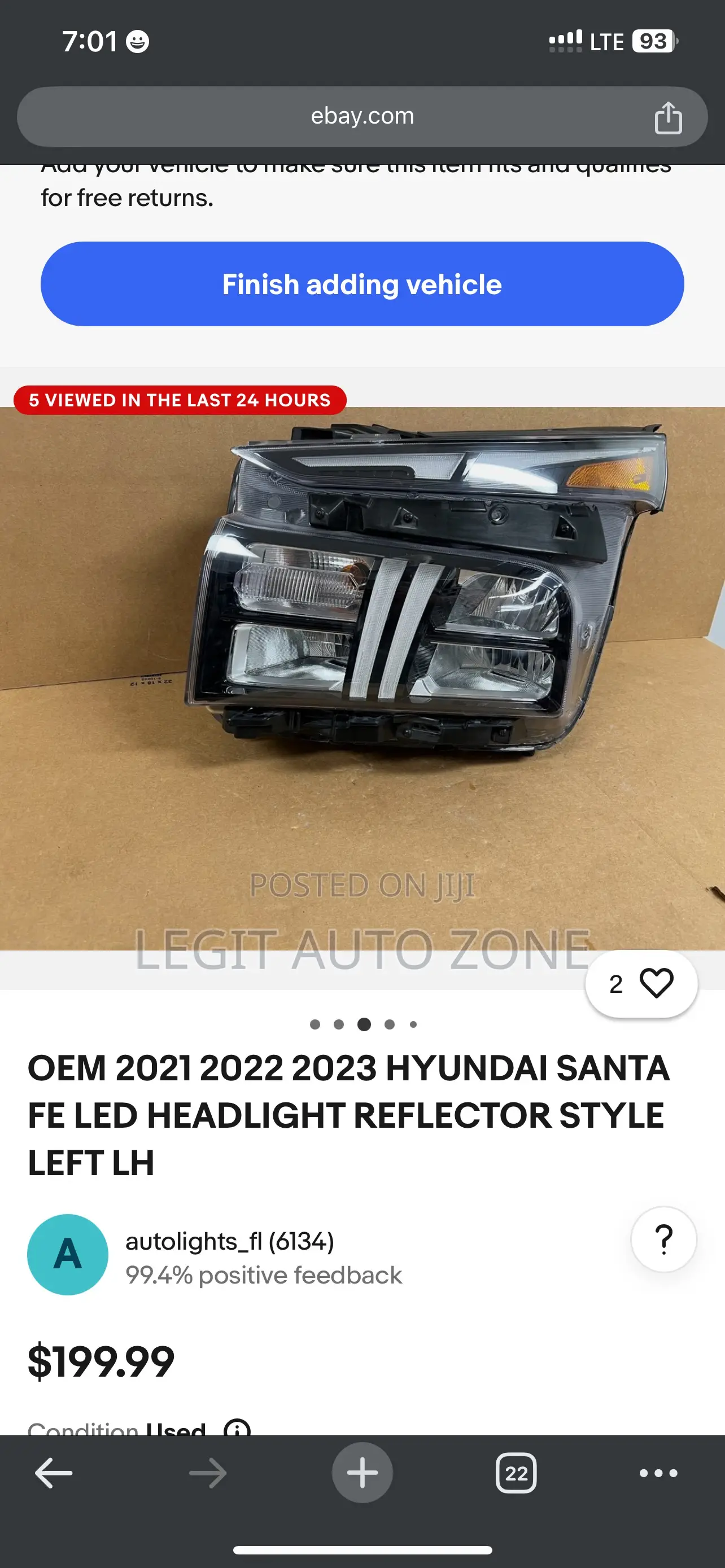 Hyundai Santafe,2025 Headlight