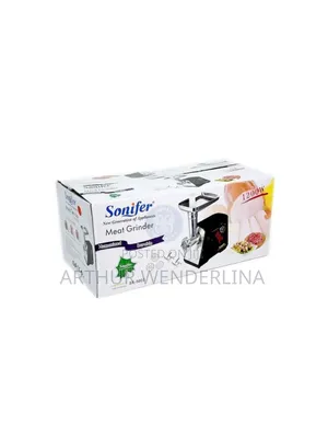 Sonifer 1200w Electrical Meat Grinder With Multiple Discs