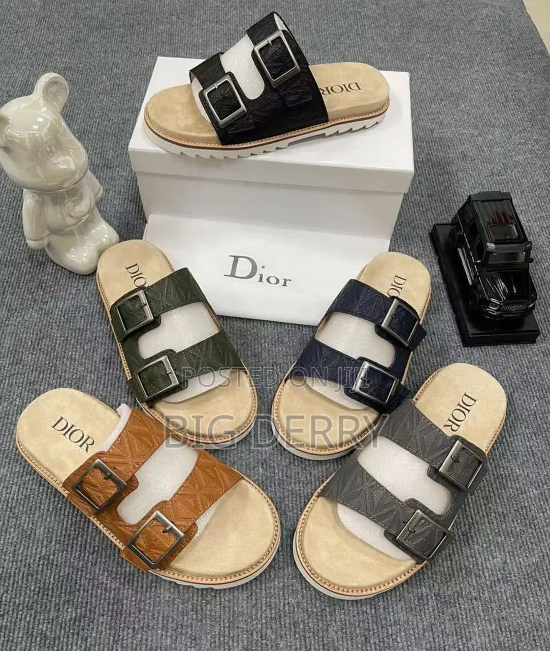 Dior Strip Slides