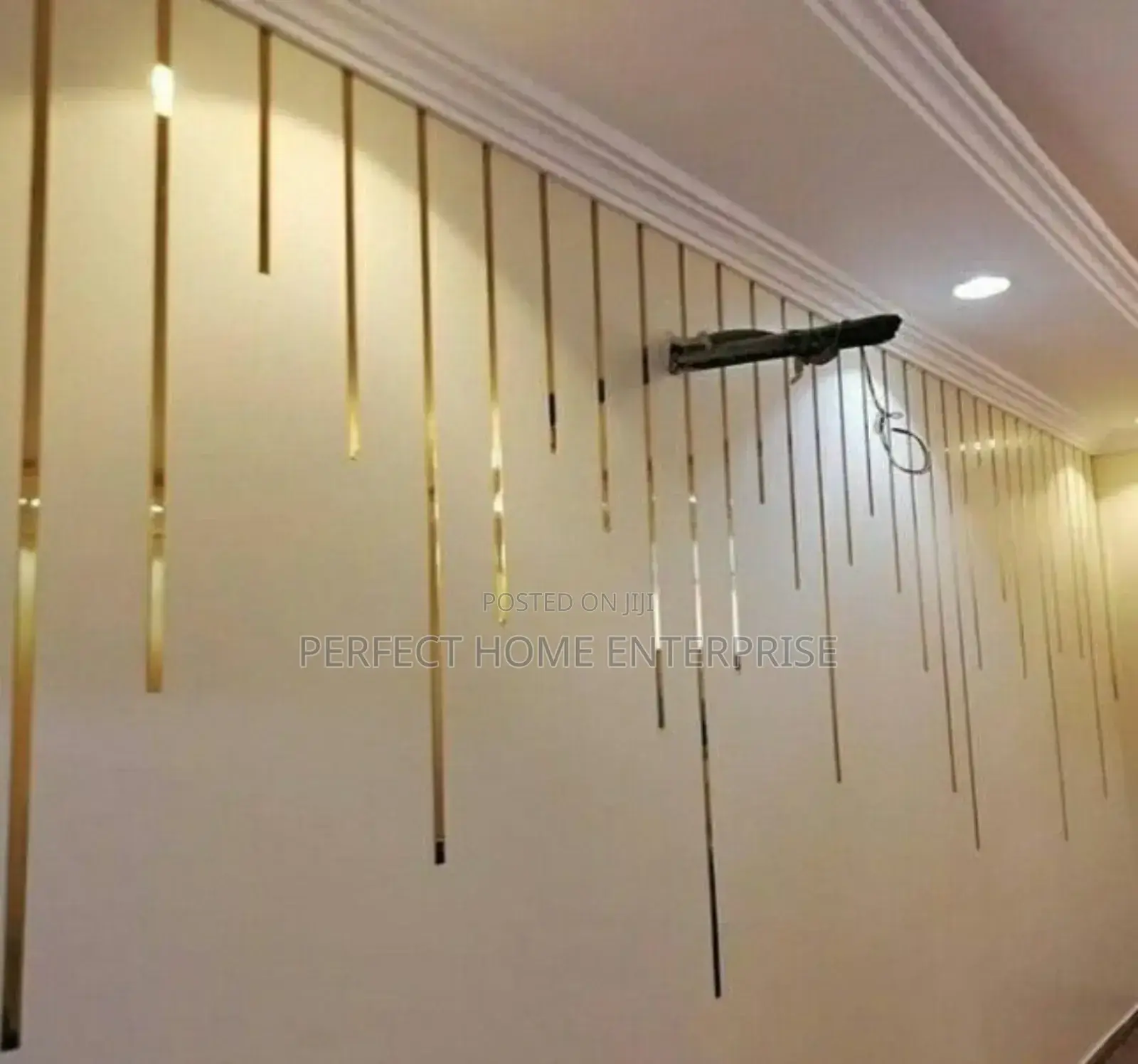 Wall Tape In Black, Gold And Silver Colours