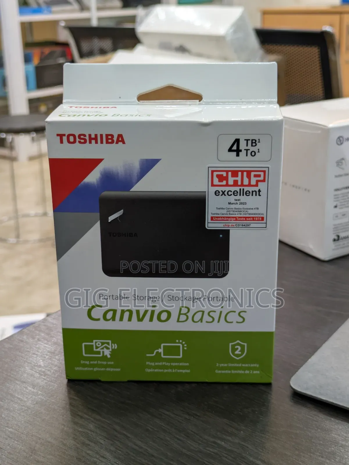 Toshiba 4tb Canvio Ready Usb 3.2 Gen 1 Portable Hard Drive