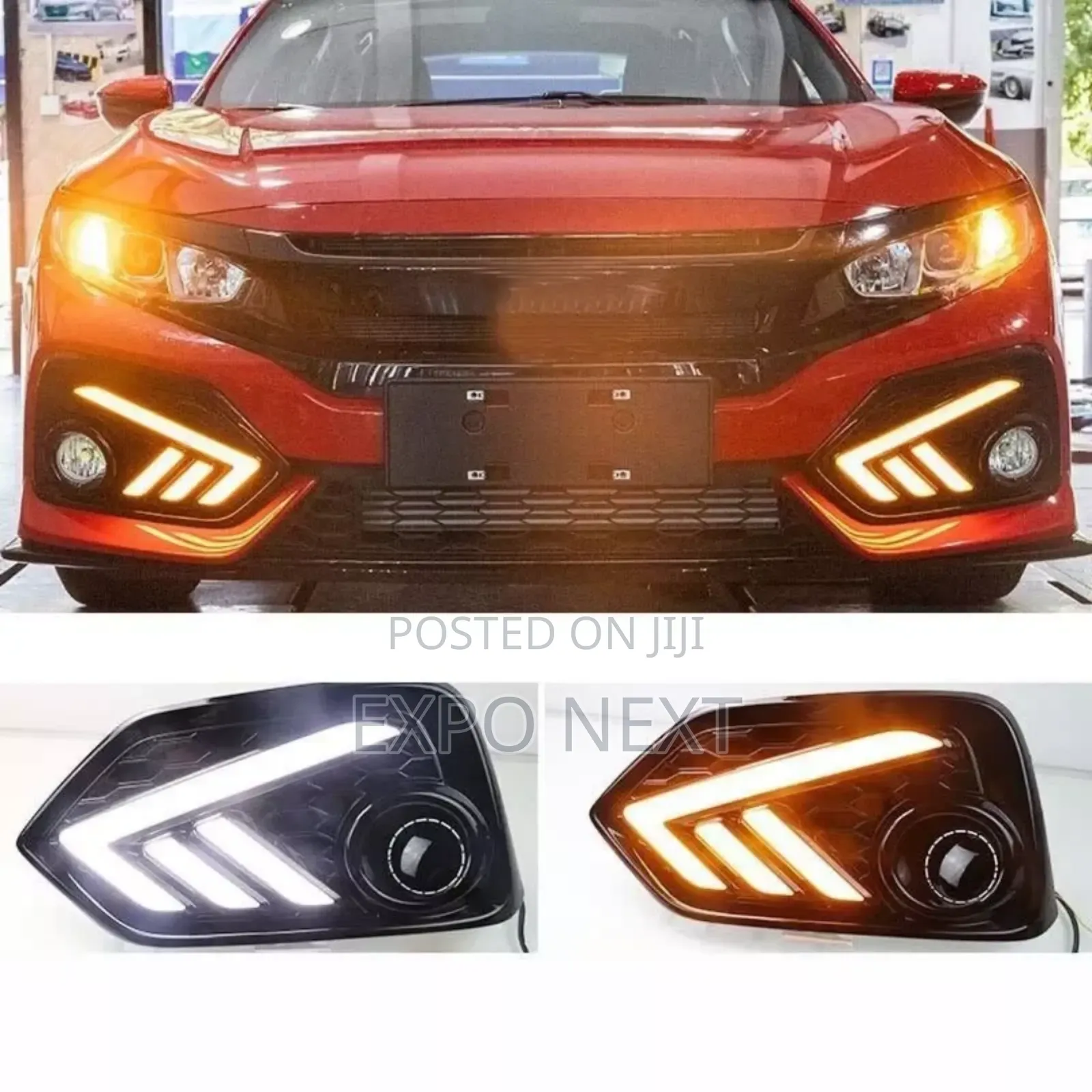 Led Fog Light Lamp Fit for Honda Civic Hatchback 2016-2020