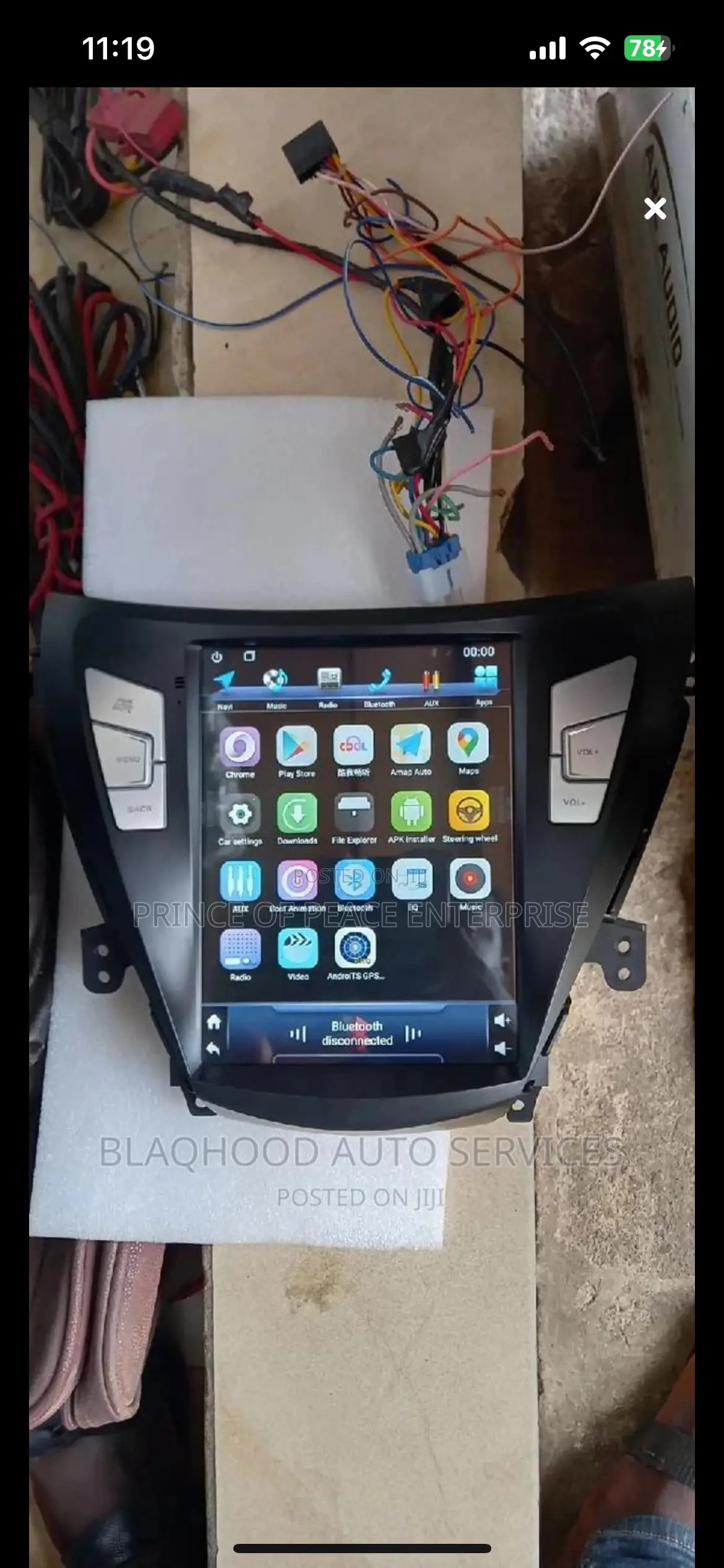 Hyundai Elantra 2012 2013 Long Android Screen Tesla Type