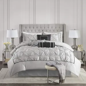 Madison Park Laurel Comforter Set, Queen, Grey