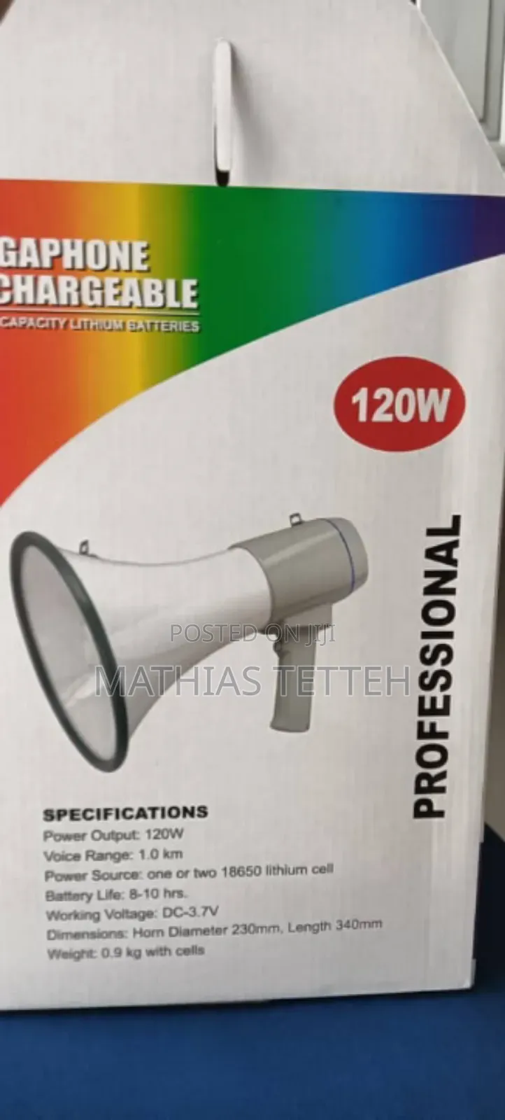 Handheld Lithium Rechargeable Megaphone