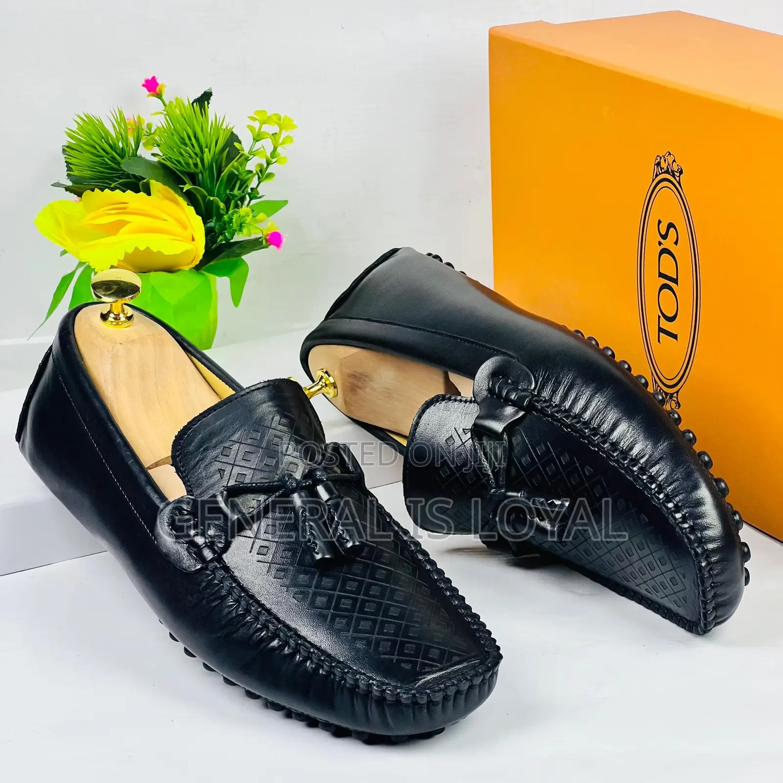 Tod’S Black Loafers Men’S Shoe