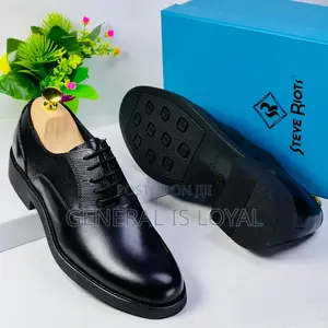 Steve Riots Black and Dark Coffee Men’S Shoe