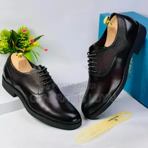 Steve Riots Black and Dark Coffee Men’S Shoe