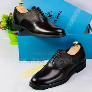 Steve Riots Black and Dark Coffee Men’S Shoe