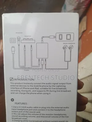 iPhone Lighting Micphone Headphone Recording Streaming Irig