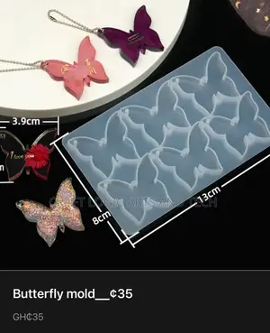 Keychain Silicone Molds Charms Epoxy Resin Art Gh¢35 Each