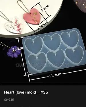 Keychain Silicone Molds Charms Epoxy Resin Art Gh¢35 Each