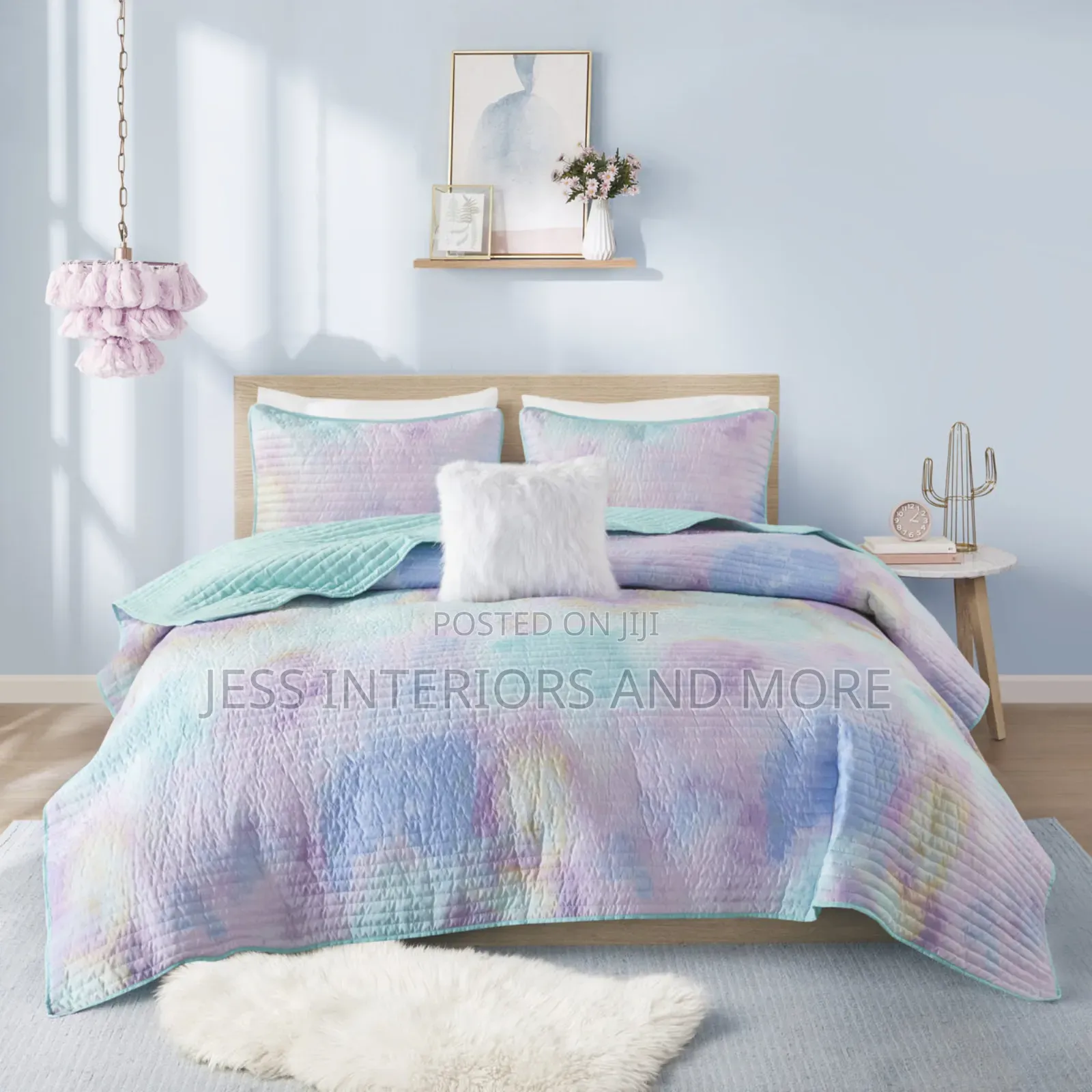 Printed Quilt Set (Queen Size)