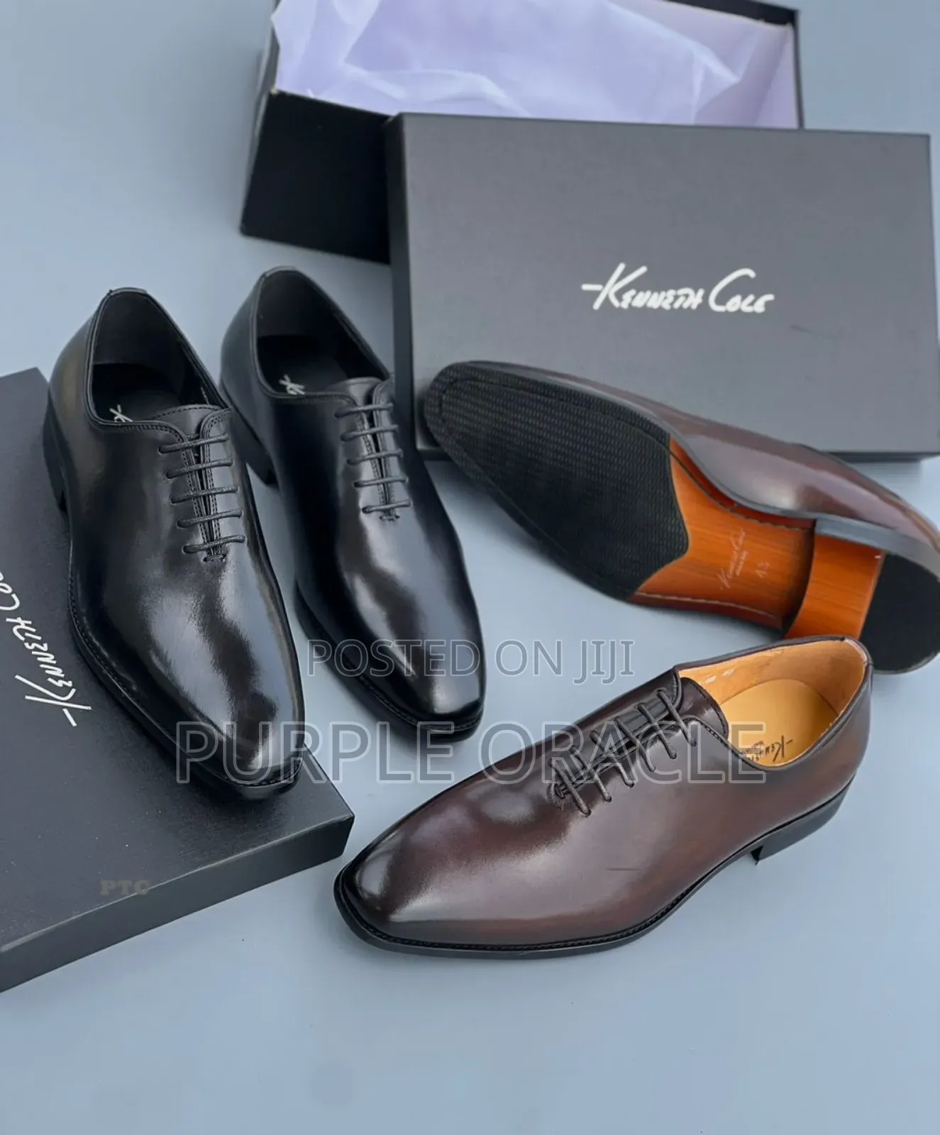 Kenneth Cole Men's Leather Oxford Dress Shoes