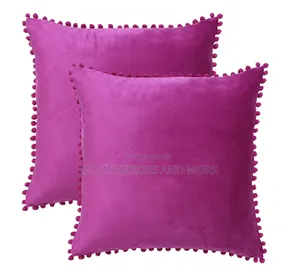 Throw Pillow (Purple) 2pcs