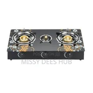 3 Burner Tempered Glasstop Cooker
