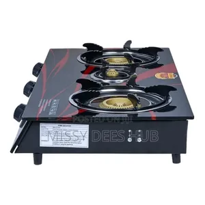 3 Burner Tempered Glasstop Cooker