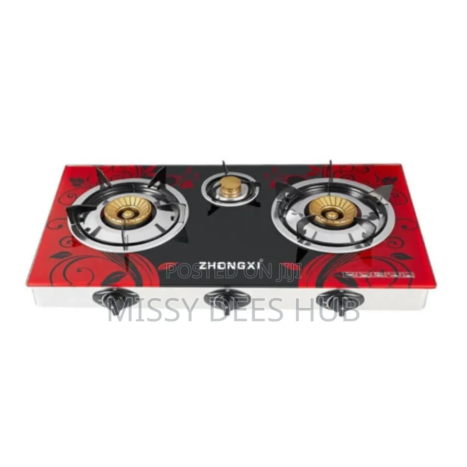 3 Burner Tempered Glasstop Cooker