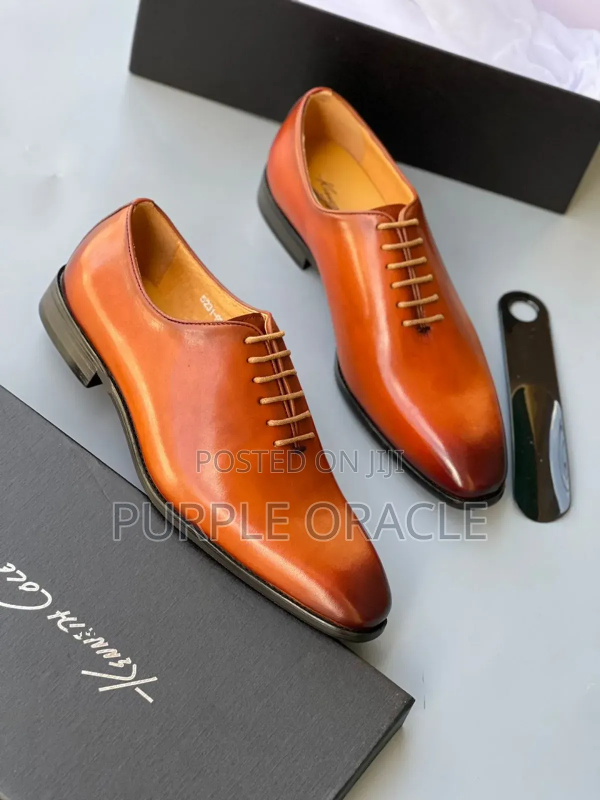 Kenneth Cole Luxury Men's Leather Oxford Shoes