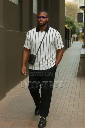 Men’S 2 Piece Top and Down Beach Vacation Outfit Pants