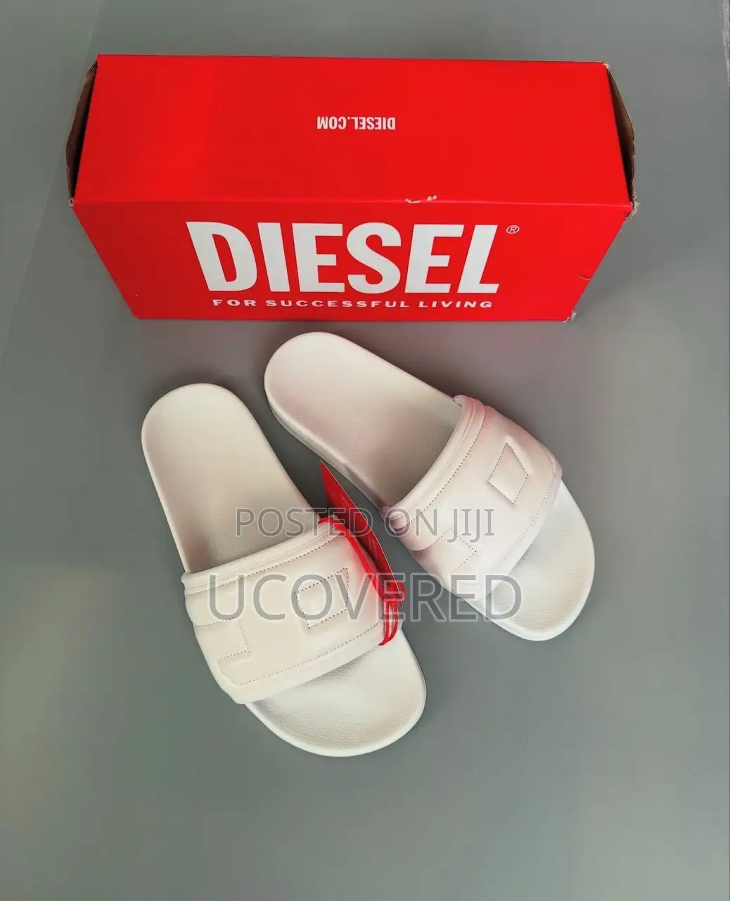 Diesel Open Toe Shower Slip on Slides/Slippers