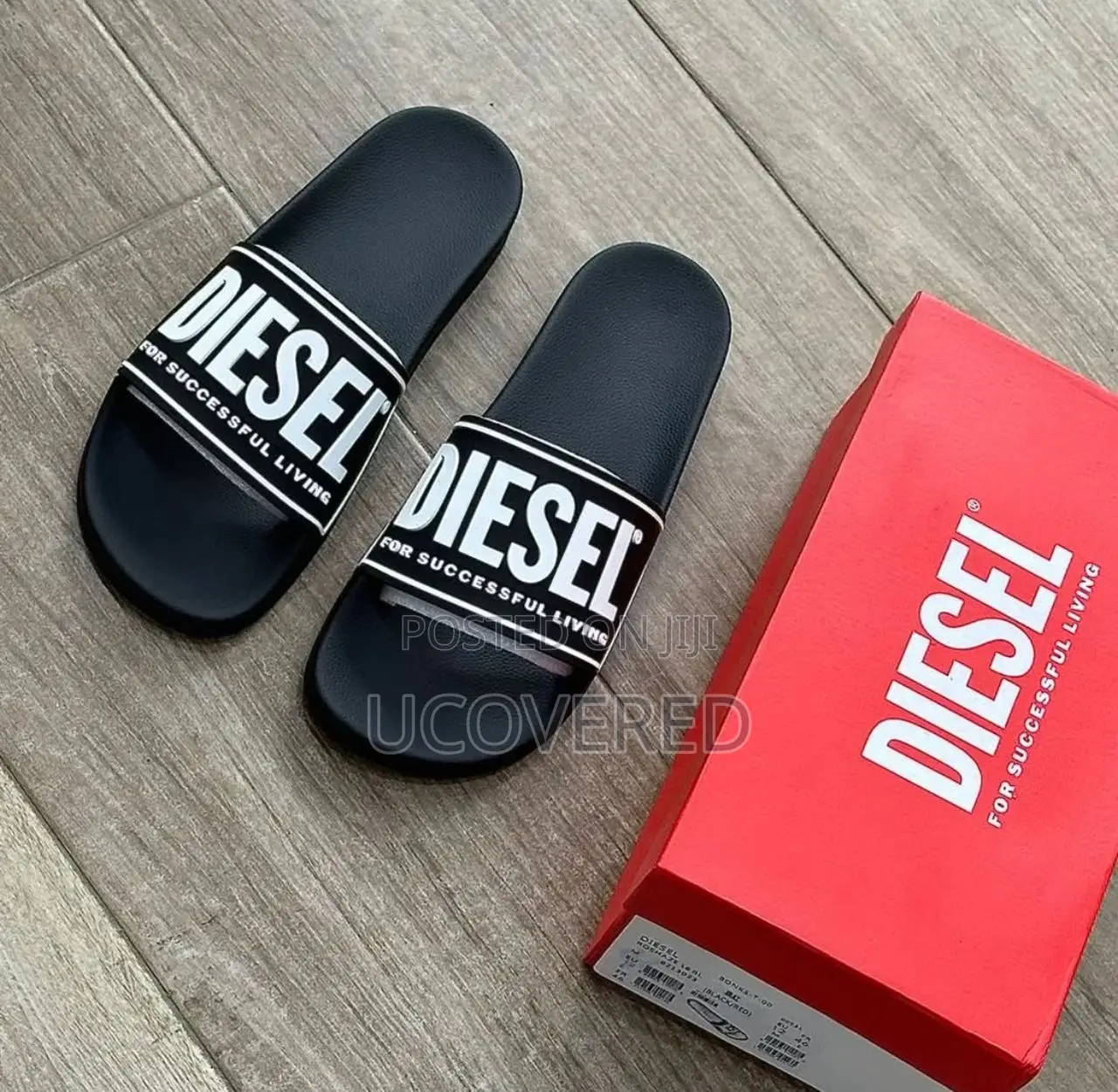 Diesel Open Toe Shower Slip on Slides/Slippers