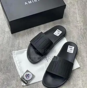 Amiri Open Toe Shower Slip on Slides/Slippers