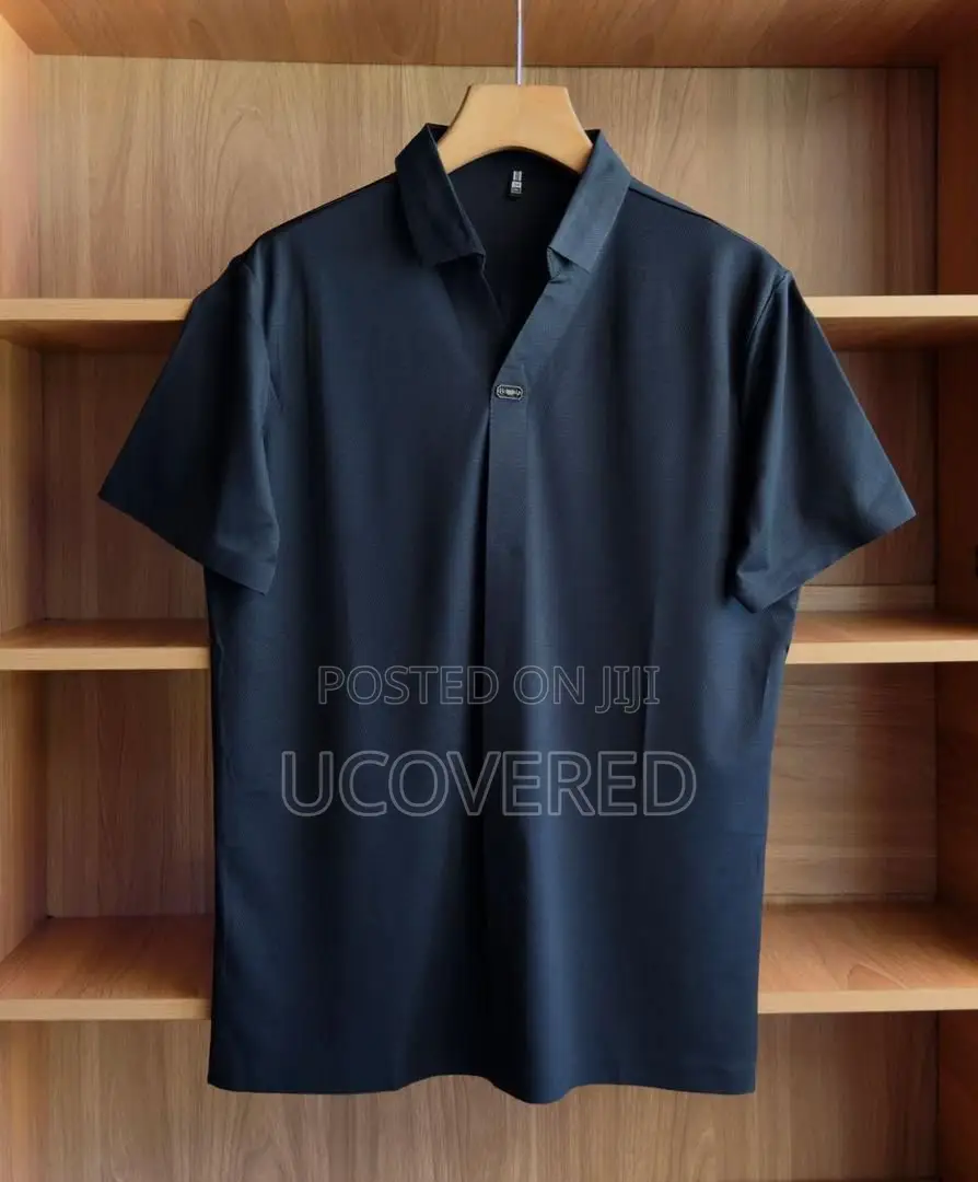 Men’S Short Sleeve Button Down Stripe Shirt