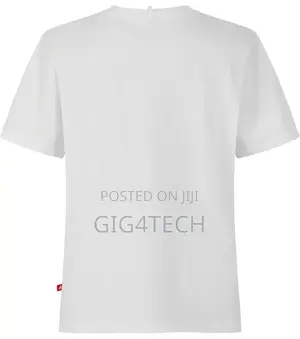 Photo - Jersey Round Neck Tshirt Plain White Unisex